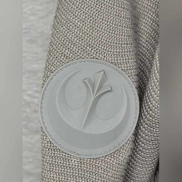 SOLD Star Wars Musterbrand Rebel Alliance Wrap Sweater Unisex Size XL Gray Knit - Picture 10 of 15